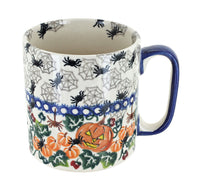 Polish Pottery Trick or Treat Coffee Mug