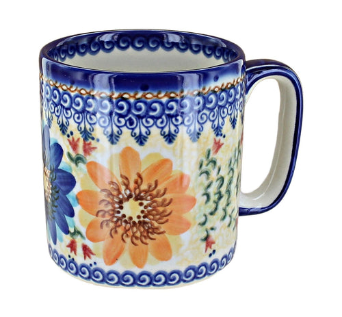 Polish Pottery Autumn Burst Coffee Mug
