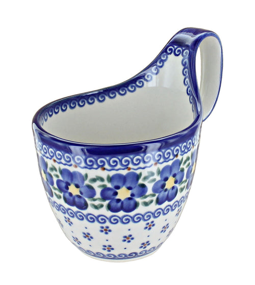 Spring Blossom Soup Mug Polish Pottery