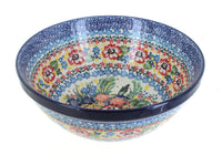 Polish Pottery Hummingbird Medium Serving Bowl