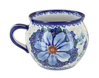Polish Pottery Daisy Surprise Bubble Soup Mug