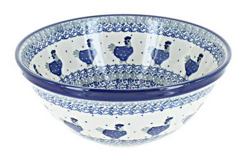 Polish Pottery Barnyard Rooster Small Serving Bowl