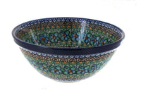 Polish Pottery Mardi Gras Small Serving Bowl