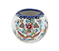 Polish Pottery Frightful Friends Pumpkin Candle Holder
