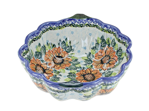 Sunflower Splendor Pumpkin Bowl