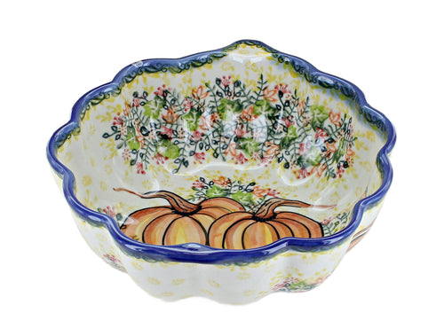Polish Pottery Harvest Festival Pumpkin Bowl