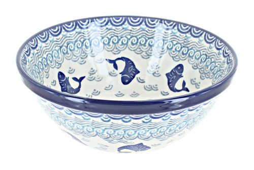 Polish Pottery Summer Fun Cereal/Soup Bowl