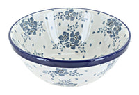 Polish Pottery Blue Fleur Cereal/Soup Bowl