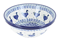 Polish Pottery Barnyard Rooster Cereal/Soup Bowl