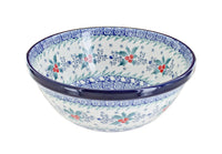 Polish Pottery December Joy Cereal/Soup Bowl