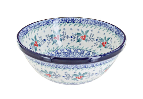 Polish Pottery December Joy Cereal/Soup Bowl