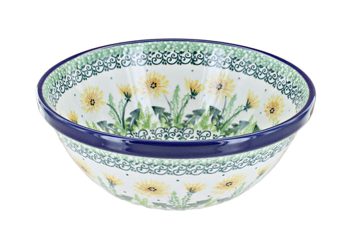 Polish Pottery Dandelion Cereal/Soup Bowl