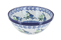 Polish Pottery Mockingbird Cereal/Soup Bowl