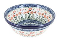 Polish Pottery Peach Posy Cereal/Soup Bowl
