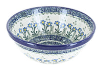 Polish Pottery Blue Posy Cereal/Soup Bowl
