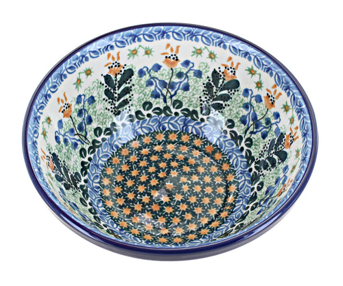 Lily of the Valley Cereal/Soup Bowl Polish Pottery