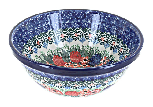 Polish Pottery Blush Bouquet Cereal/Soup Bowl