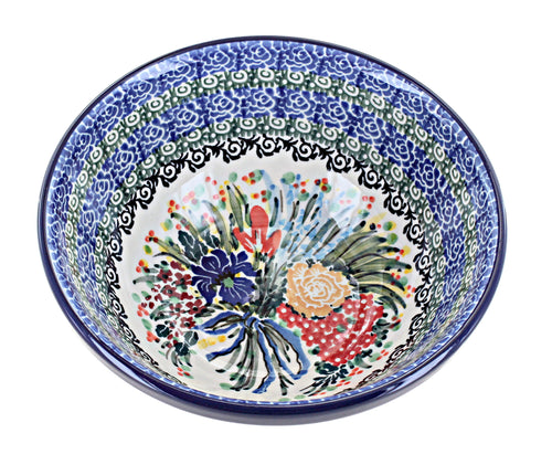 Summer Blooms Cereal/Soup Bowl Polish Pottery