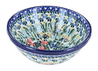Polish Pottery Day Lily Bouquet Cereal/Soup Bowl