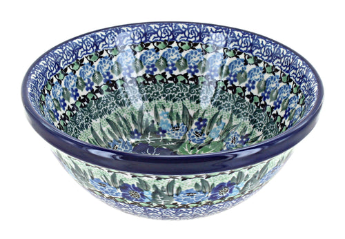 Polish Pottery Sapphire Fields Cereal/Soup Bowl