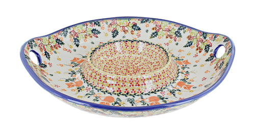Polish Pottery Forest Friends Chip & Dip Plate