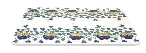 Polish Pottery Pansies Cutting Board