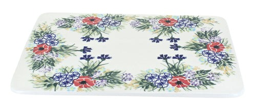 Polish Pottery Summer Garden Cutting Board