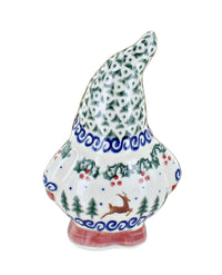 Reindeer Delight Gnome Figurine Polish Pottery