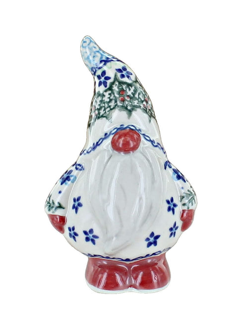 Polish Pottery Winter Celebration Gnome Figurine