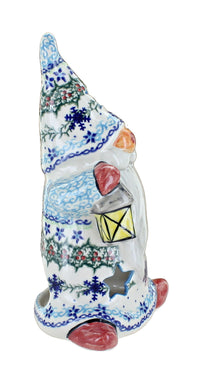 Winter Celebration Gnome Luminary Polish Pottery
