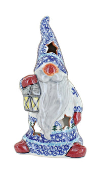 Polish Pottery Noel Nights Gnome Luminary
