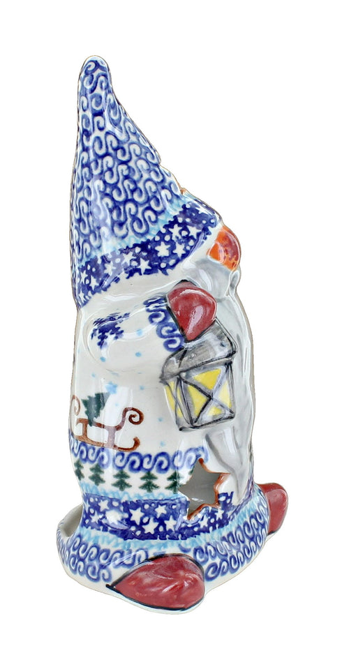 Noel Nights Gnome Luminary Polish Pottery
