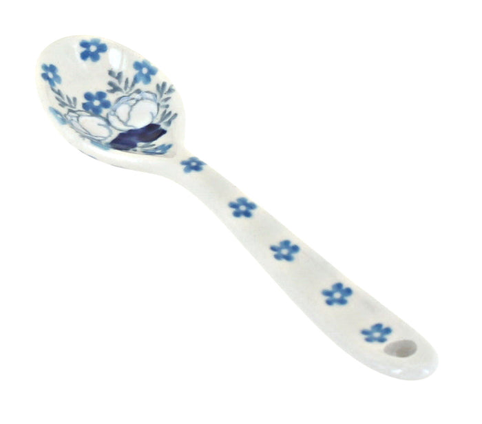 Polish Pottery Georgia Blue Sugar Spoon