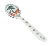 Polish Pottery Peach Posy Sugar Spoon
