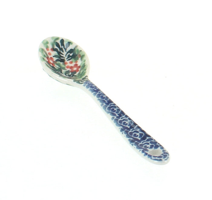 Polish Pottery Summer Blooms Sugar Spoon