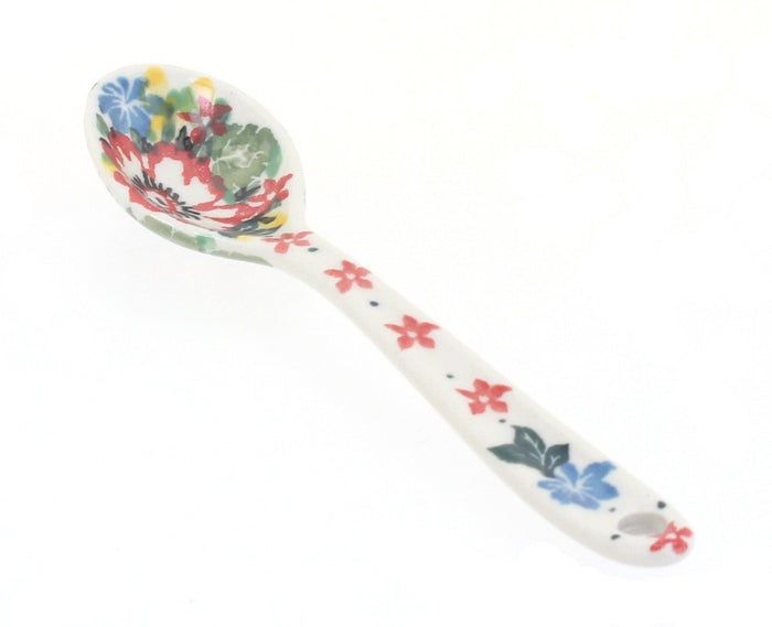 Polish Pottery Hummingbird Sugar Spoon