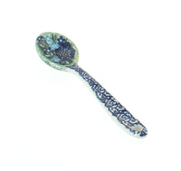 Polish Pottery Sapphire Fields Sugar Spoon