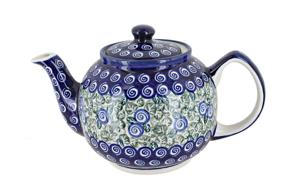 Seaside Swirl Medium Teapot