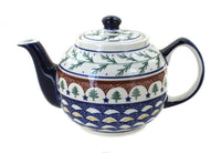 Polish Pottery Evergreen Medium Teapot