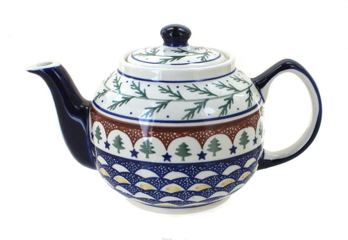 Polish Pottery Evergreen Medium Teapot