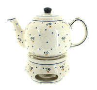 Polish Pottery Country Meadow Teapot with Warmer