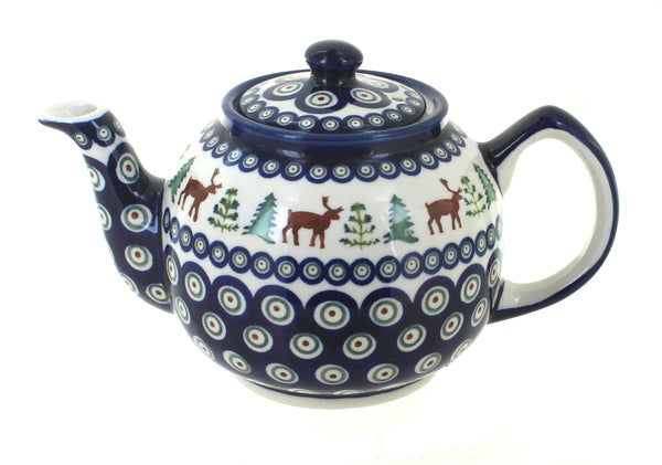 Reindeer Pine Medium Teapot