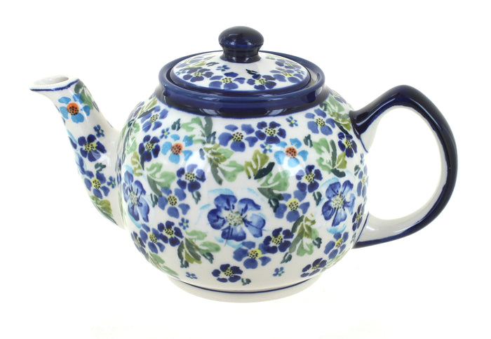 Polish Pottery Vintage Violet Medium Teapot