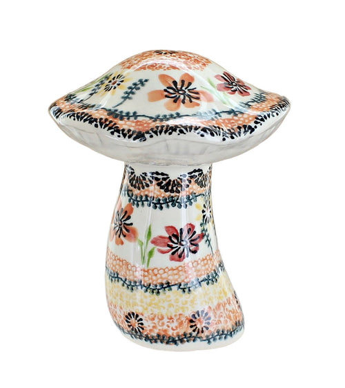 Polish Pottery Marigold Medium Mushroom