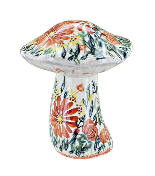 Polish Pottery Fall Forest Medium Mushroom