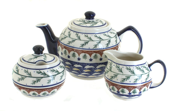 Evergreen Three Piece Tea Set