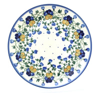 Polish Pottery Pansies Dinner Plate