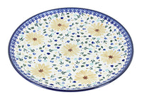 Polish Pottery Yellow Daisy Dinner Plate