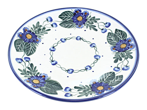 Polish Pottery Forget Me Not Dinner Plate