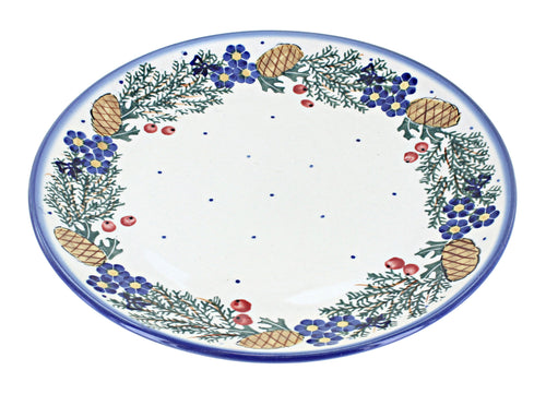 Polish Pottery Pinecone Dinner Plate